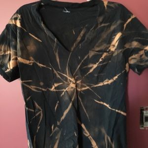 Cut and bleached t shirt